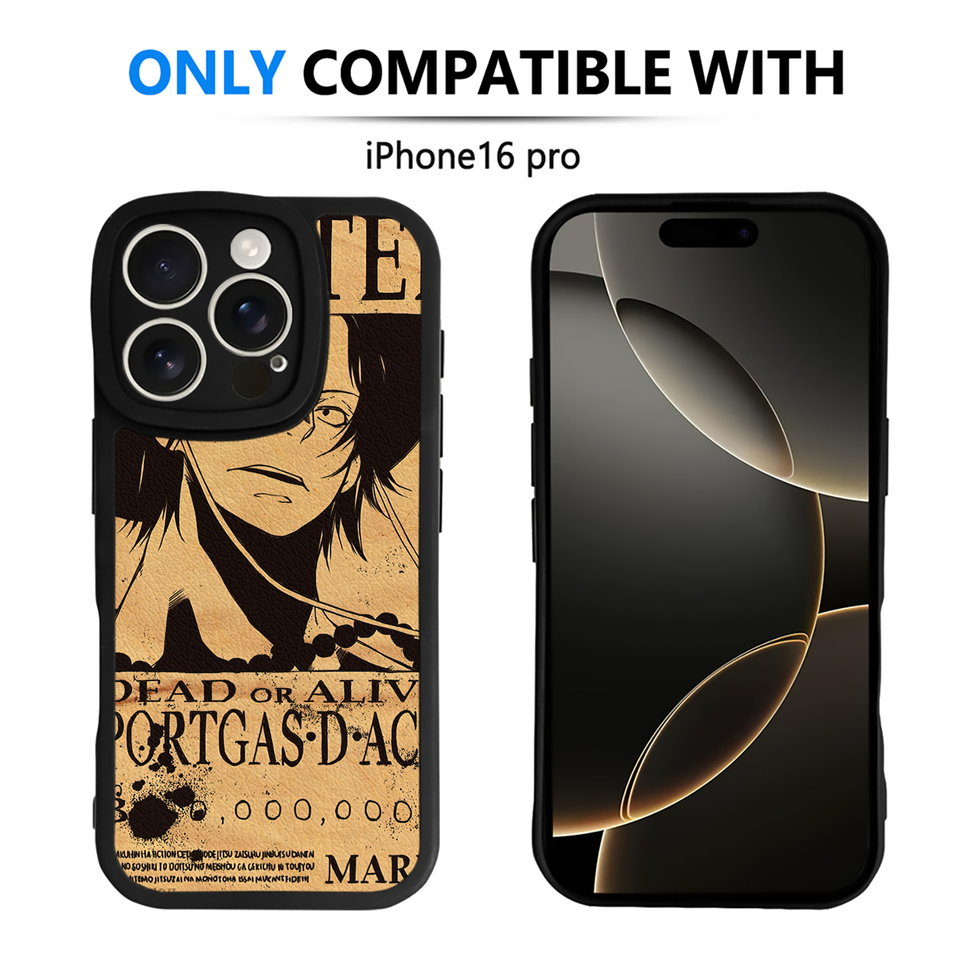 （画像用） ワンピース ONE PIECE 【iPhone 16シリーズ対応】シリコンスマホケース（レザー調） 材質：シリコン